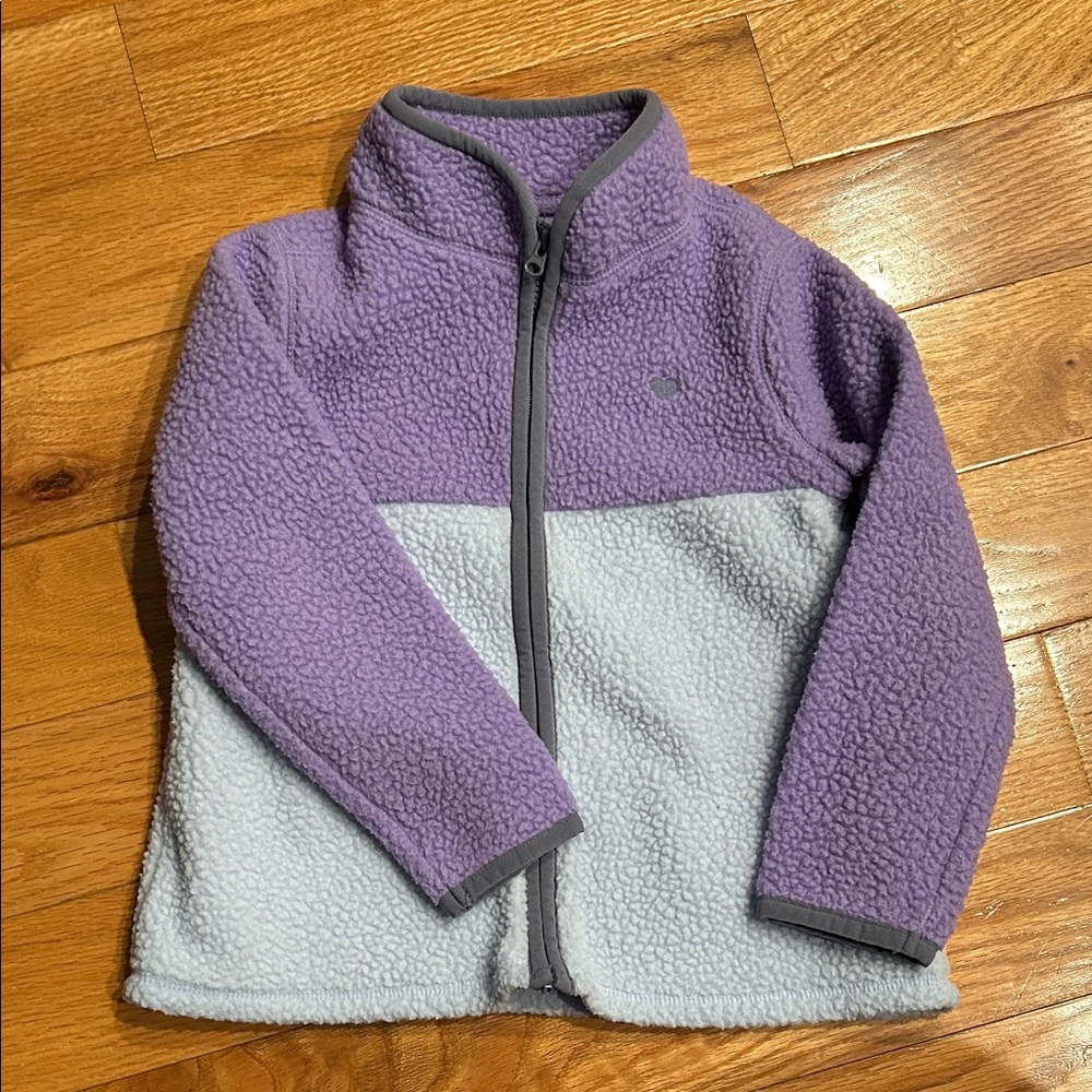 OshKosh B'gosh Lavender and very light blue Sherpa Fleece Jacket
